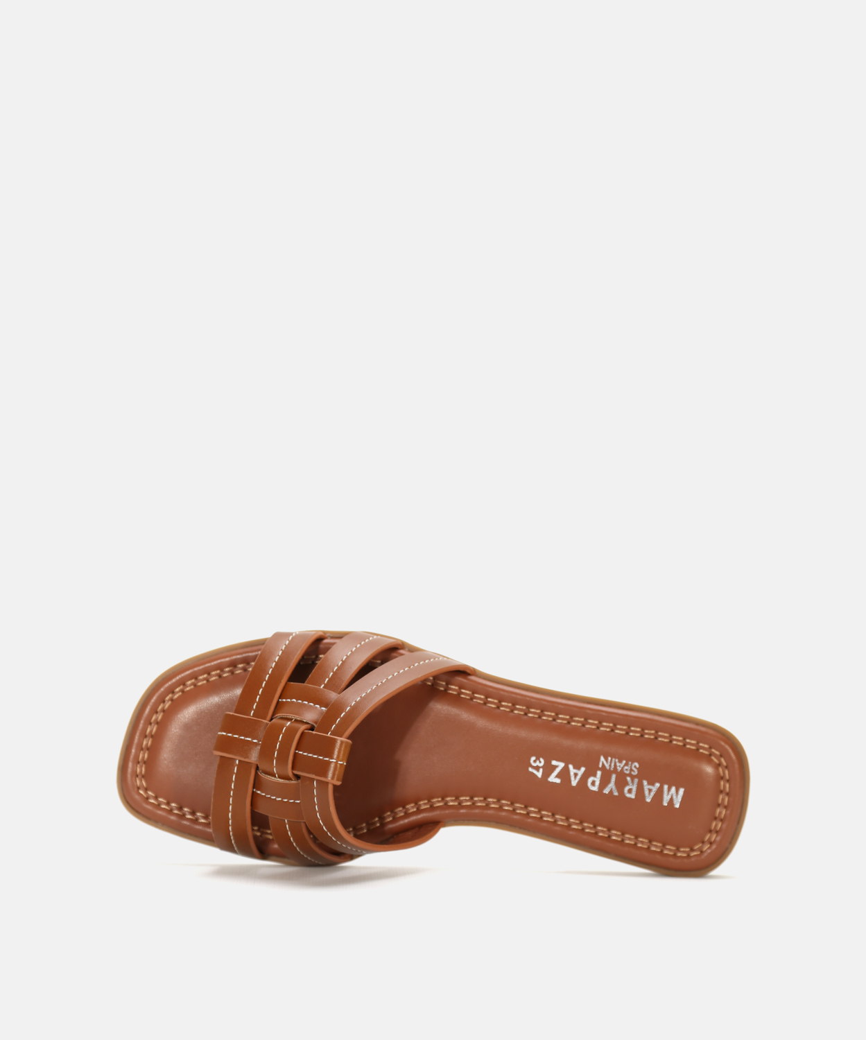 Sandalia plana efecto napa image number null